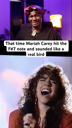 That time Mariah Carey hit the F#7 note and sounded like a real bird