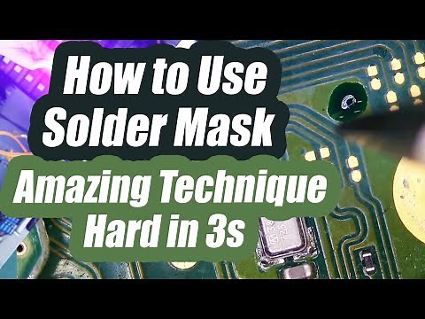 How to Use Solder Mask and UV light - Awesome technique Hard in 3 Seconds.