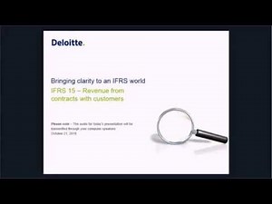 IFRS 15 – Revenue from contracts with customers