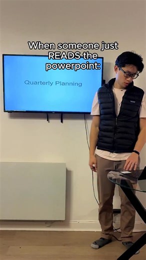 Nathan Fang on Instagram: "At that point, just do an AI generated PowerPoint 😭 My discount code: use nathan20 to get off! @skyworkai #presentations #corporatehumor #9to5"