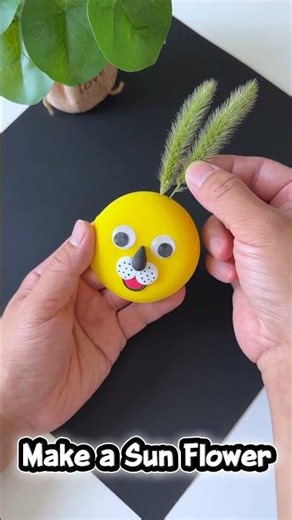 Makes a Sun Flower #craft #art #diycrafts #diy