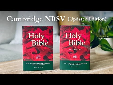 Unboxing the All-New NRSVue Bibles from Cambridge (with and without Apocrypha)