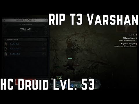 Diablo 4 Season 2: Tier 3 Malignant Burrow! SOLO VARSHAN!