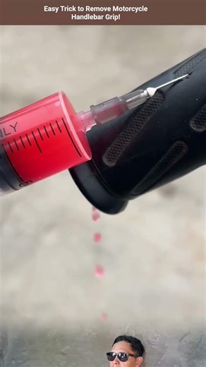 Easy Trick to Remove Motorcycle Handlebar Grip!