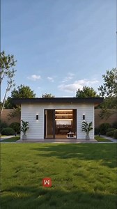 This Prefab Backyard Office Has a Full Bathroom | FT400 Modular Studio Tour #Shorts