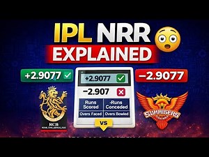 NRR Explained in 1 Minutes | Net Run Rate Calculation⚡ IPL 2026 Match 1 (RCB vs SRH)