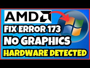 How to Fix Error 173: No Graphics Hardware Detected | AMD Software Installer Made Easy
