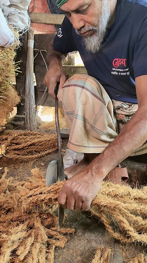 2.9M views · 5.5K reactions | Technique to Cut Hard Coconut Fiber | Sadi Agro | Facebook