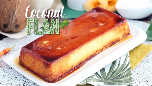Coconut flan - video recipe !