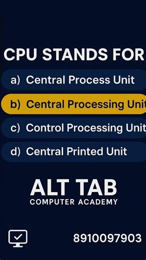 What does CPU REALLY mean? | full form of cpu | #shorts