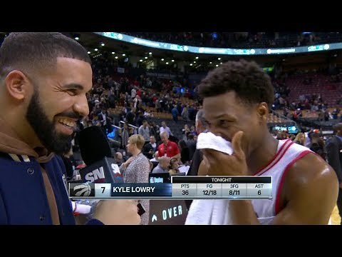 Raptors Post-Game: Drake Interviews Kyle Lowry - November 29, 2017