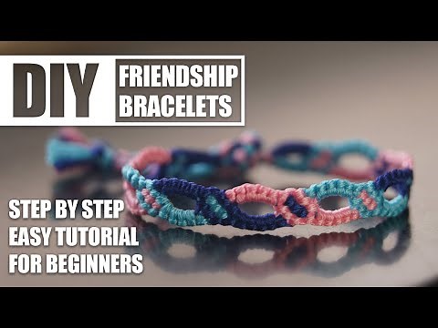 Chain Diamond Alternating Friendship Bracelets Step by Step Tutorial | Easy Tutorial for Beginner
