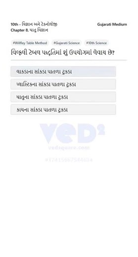 10th Science Wilfley Table Method Explained in Gujarati