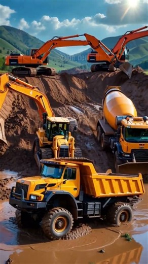 Truk Molen, Bulldozer, Excavator, Truk Derek, Truk Tangki, Truk Oleng #Truck #Jcb #Shorts #Anomali