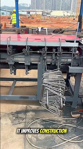 Amazing Automatic Rebar Bending Machine | High-Speed Steel Stirrup Making Technology