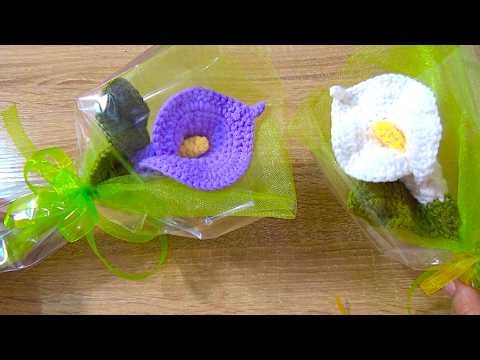 Flower Cala Alcatraz to Crochet step by step