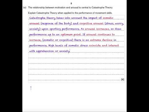 A Level PE Catastrophe theory model answer