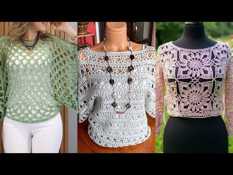 Beautiful Crochet Blouse Designs | Stylish Handmade Crochet Top Ideas for Women