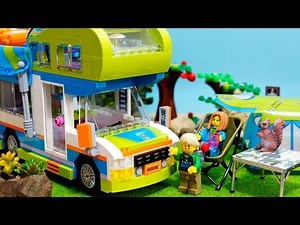 【LEGO遊び】レゴのキャンピングカーでキャンプごっこだぞ！バーベキューにキャンプファイヤーなど盛りだくさんのキャンプだよ【アナケナ&カルちゃんのキッズアニメ】Camp