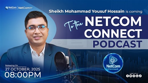𝗛𝗼𝘄 𝘁𝗼 𝗕𝘂𝗶𝗹𝗱 𝗮 𝗚𝗹𝗼𝗯𝗮𝗹 𝗦𝗼𝗰𝗶𝗮𝗹 𝗘𝗻𝘁𝗲𝗿𝗽𝗿𝗶𝘀𝗲 𝗮𝗻𝗱 𝗟𝗲𝘃𝗲𝗿𝗮𝗴𝗲 𝗬𝗼𝘂𝘁𝗵 𝗣𝗼𝘄𝗲𝗿 𝘁𝗼 𝗙𝗶𝗴𝗵𝘁 𝗨𝗻𝗲𝗺𝗽𝗹𝗼𝘆𝗺𝗲𝗻𝘁? Discover the visionary 𝗷𝗼𝘂𝗿𝗻𝗲𝘆 𝗼𝗳 Sheikh Mohammad Yousuf Hossain in the next inspiring episode of the 𝗡𝗲𝘁𝗖𝗼𝗺 𝗖𝗼𝗻𝗻𝗲𝗰𝘁 𝗣𝗼𝗱𝗰𝗮𝘀𝘁, presented by NetCom Learning Bangladesh and powered by NetCom Plus. Tune in on 𝗠𝗼𝗻𝗱𝗮𝘆, 𝟮𝟳𝘁𝗵 𝗢𝗰𝘁𝗼𝗯𝗲𝗿 𝟮𝟬𝟮𝟱, 𝗮𝘁 𝟴:𝟬𝟬 𝗣𝗠 to hear from the system architect who i