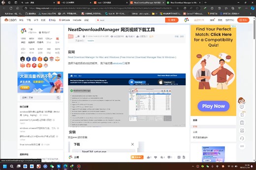 NeatDownloadManager 网页视频下载工具安装使用