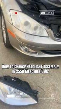 Mercedes Benz Headlight Assembly Replacement #automobile #mechanic #diy #mercedes
