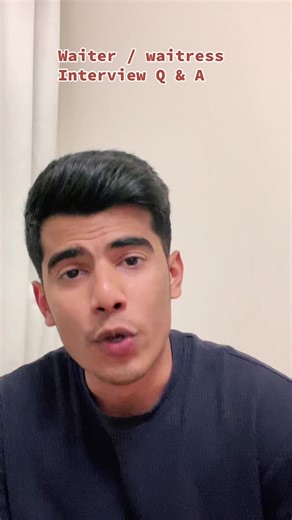 Waiter and Waitress Interview Questions and Answers