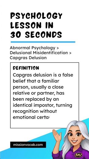 Capgras Delusion: Loved Ones Replaced