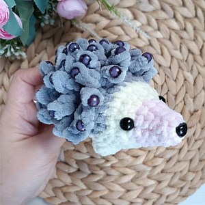 Sensory Hedgehog Crochet Pattern PDF Beaded Fidget Amigurumi Plushie Toy English Tutorial - Etsy