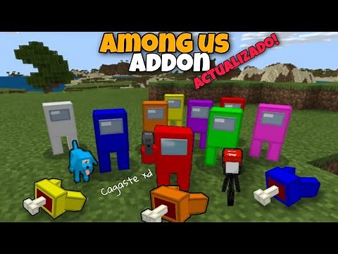 👉 AMONG US Addon ACTUALIZADO! Para Minecraft Pe/Bedrock | Skins 4D, Impostores y mas!