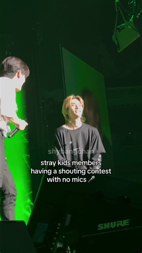 the muddy water team (hyunjin, felix, changbin, and han) had a shouting contest to see who was loudest without their mic 🎤 #straykids #hyunjin #felix #changbin #han #hanjisung #straykidstour #straykidsmaniacworldtour #straykidsinseattle #skz #kpop #kpopfyp @Stray Kids