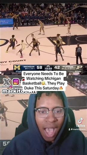 THIS TEAM IS REAL😳 #michigan #michiganwolverines #purdue #dukebasketball #shorts