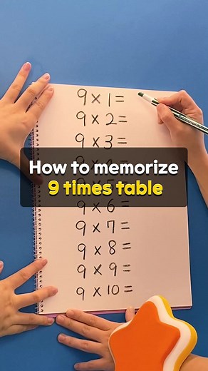 Memorizing the 9 Times Table with JunyTony