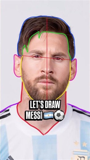 How to Draw Lionel Messi 🇦🇷 | FIFA World Cup 2026 | SketchBook to Paper ✍🏽 #shorts #messi #fifa