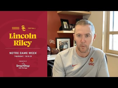 USC HC Lincoln Riley I Thursday Press Conference of Notre Dame Week