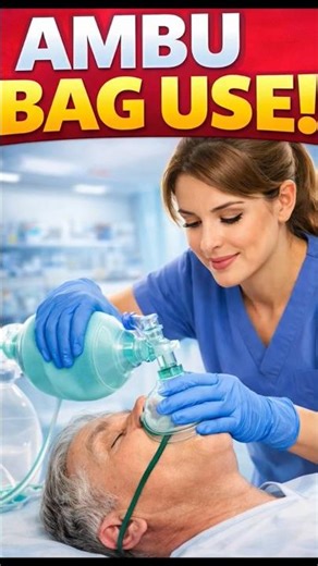 Ambu Bag Use Step by Step — Emergency Life Saving Skill 🫁#medicosaheli #medicaleducation #ytshorts