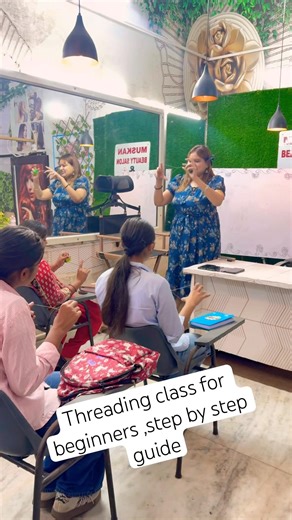 Threading class for beginners##step by step guide ##cheeka #Threading training class #cheeka