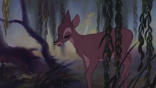 Hynfucs on Instagram: "Bambi and Faline 🦌🤎 Interesting Fact: Bambi 1942 The dreamy, painterly look of Bambi (1942) comes largely from artist Tyrus Wong, whose soft watercolor-style backgrounds gave the forest its hazy, storybook vibe. Disney originally tried more detailed scenery, but it distracted from the characters. Wong suggested simpler shapes, gentle brush textures, and wide open space so Bambi and his friends would really stand out. Animators also spent months sketching real deer and ot