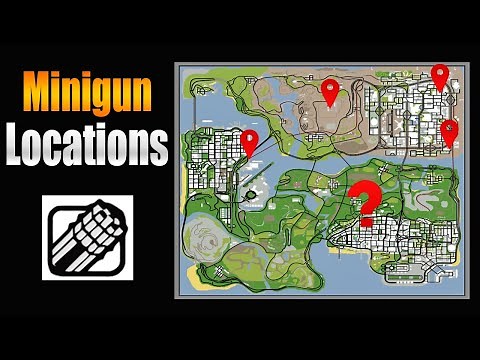 GTA San Andreas Minigun Locations