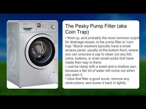 Bosch Washer Not Draining Water – DIY Fix