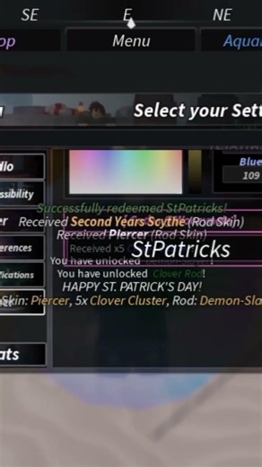 new code in fisch #roblox #fisch