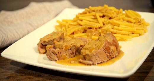 Filet mignon sauce miel-moutarde