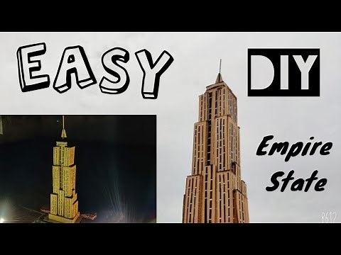 DIY -How to do Empire State |Cardboard Model |#empirestatebuilding #empirestate #DIY #SchoolProject