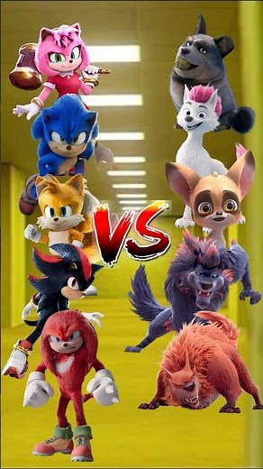 Epic Crossover Battle! Sonic Members VS 200% Wolf🔥 #shorts #sonic #200%wolf