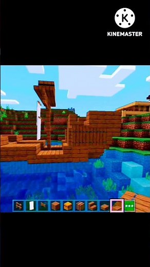 Tiny ship starter house!Minecraft tutorials 😊#viralvideo #viralshorts #viralreels #build #minecraft