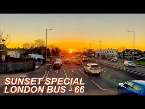 London Bus Rides 🇬🇧 Route 66 🚍 Romford Station To Leytonstone Station 🌅 Sunset Special
