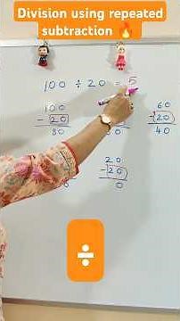 Dividing Using Repeated Subtraction Strategy | #shorts #mathlessons #division #maths #subtraction