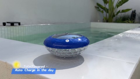 FirstE Solar Floating Pool Lights, RGB Color Changing Pool Floating Light, IP68 Waterproof LED Solar Pool Lights That Float, Hangable Auto ON Off for Above In Ground Pools Wedding Party Decoration (2)