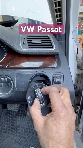 vw Passat Headlight switch remove info