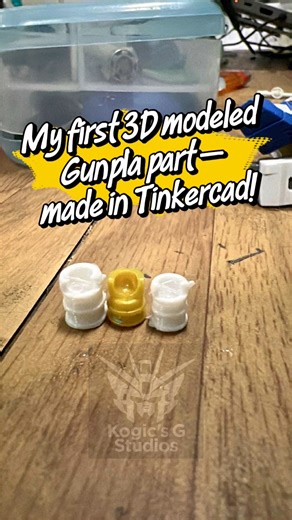 3.7K views · 25 reactions | I Modeled and 3D Printed a Gunpla Part in Tinkercad! (RG Strike Freedom Fix) #3DPrinting #Tinkercad #StrikeFreedom #Gunpla #GunplaFix | Kogic's G Studios | Facebook